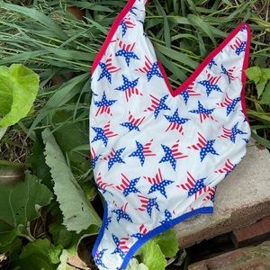 Red white & blue one piece